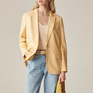 NWT J Crew Arden blazer in Luster Canvas Sweet Meringue Size 10